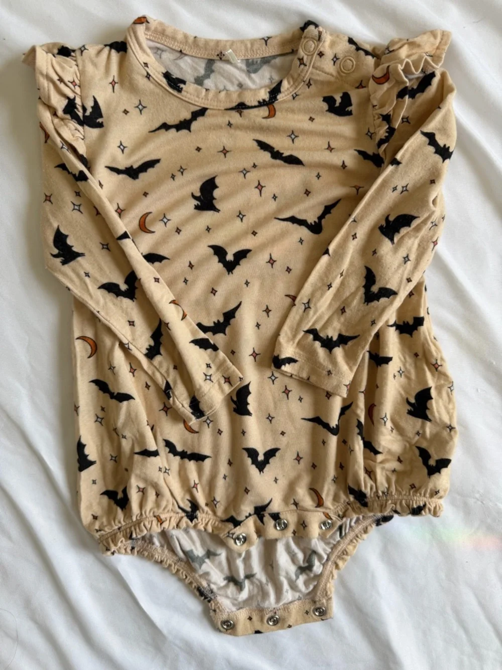Halloween Posh Peanut Spooky Bats baby girl bubble romper size 3-6m